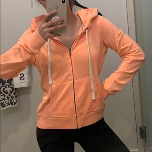 PINK Victoria’s Secret Salmon hoodie size LARGE